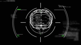 Animation of human brain and scientific data processing. Global science, connections, computing and data processing concept digitally generated video. - Powered by Shutterstock - Get 15% off with code: PIKWIZARD15