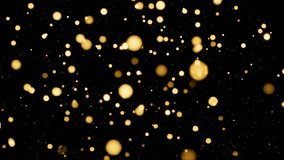 Professionally Designed Golden Bokeh Particles Falling. Luxury Sparkling Blurred Lights Motion Graphics Loop. - Powered by Shutterstock - Get 15% off with code: PIKWIZARD15