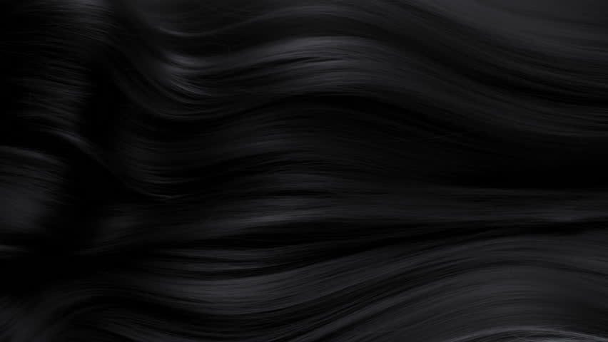 Super Slow Motion Shot of Waving Black Hair at 1000 fps.