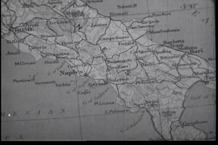 1940s - American troops invade Italy in World War Two.