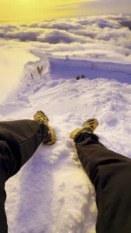 Breathtaking Mountain View’s from the summit of snowdon in wales