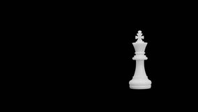 white king falling , chess pieces animation with alpha channel - Powered by Shutterstock - Get 15% off with code: PIKWIZARD15