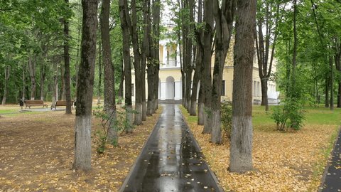 Low Altitude Drone Approach Znamenskoye Gubaylovo Manor