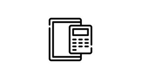 Tablet and calculator icons in black for financial technology concepts. Perfect for business websites, apps, presentations, and infographics.
 - Powered by Shutterstock - Get 15% off with code: PIKWIZARD15