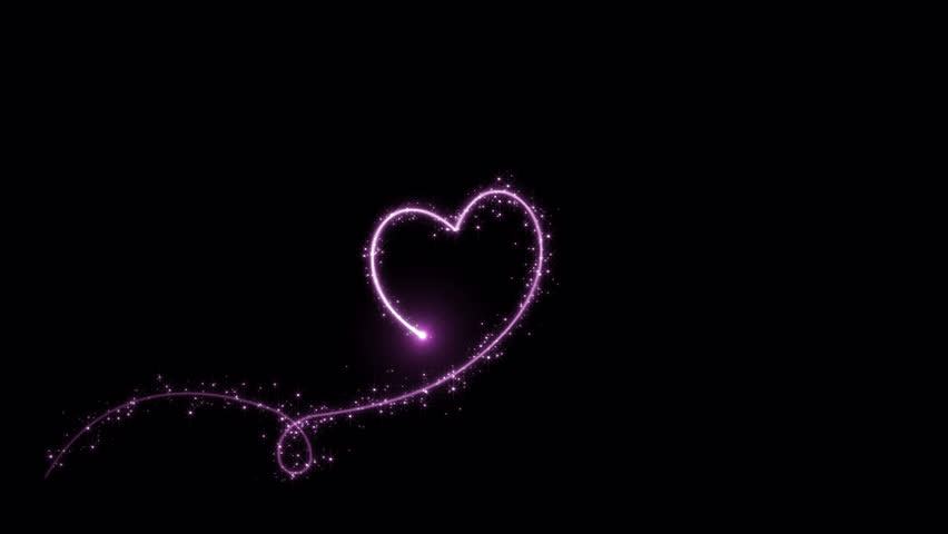 Valentine's and Wedding Particles Heart shape formation Overlay Element with Alpha Channel

