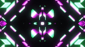 Colorful digital kaleidoscope featuring lively lighting effects and animations, striking luminous visuals combined with dynamic neon geometric animations and shifting digital kaleidoscopic - Powered by Shutterstock - Get 15% off with code: PIKWIZARD15