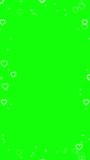 Glowing white hearts frame with sparkles on green screen for overlay. - Powered by Shutterstock - Get 15% off with code: PIKWIZARD15