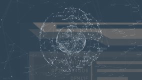 Animation of network of connections over scope scanning. Global connections data processing digital interface and technology concept digitally generated video. - Powered by Shutterstock - Get 15% off with code: PIKWIZARD15