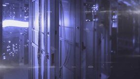 Animation of statistics and financial data processing over cityscape. Global communication digital interface and data concept digitally generated video. - Powered by Shutterstock - Get 15% off with code: PIKWIZARD15