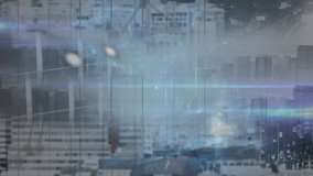 Animation of financial data processing over digital screen. Global communication business security digital interface and technology concept digitally generated video. - Powered by Shutterstock - Get 15% off with code: PIKWIZARD15