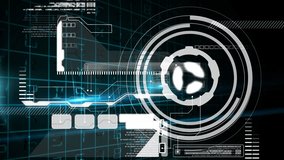 Animation of digital screen with diverse data and tech icons. Data processing, network, connections and digital interface concept digitally generated video. - Powered by Shutterstock - Get 15% off with code: PIKWIZARD15