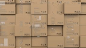 Animation of social media icons and numbers over out of focus city and buildings. Global shipping and connections concept digitally generated video. - Powered by Shutterstock - Get 15% off with code: PIKWIZARD15