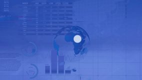 Animation of network of digital icons and statistical data processing against grey background. Global networking and business data technology concept - Powered by Shutterstock - Get 15% off with code: PIKWIZARD15