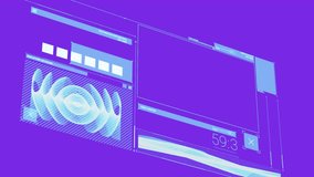 3D holographic dashboard displaying bar charts and network nodes pulsating in neon blue glow. Futuristic, interface, technology, digital, visualization, cyber, cybernetic - Powered by Shutterstock - Get 15% off with code: PIKWIZARD15