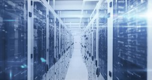 Animation of mathematical equations and data processing against computer server room. Business data storage technology concept - Powered by Shutterstock - Get 15% off with code: PIKWIZARD15