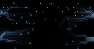 Animation of binary coding data processing over computer motherboard. Global online security, computing and data processing concept digitally generated video. - Powered by Shutterstock - Get 15% off with code: PIKWIZARD15