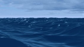 Animation of financial data processing over sea. Global finances, computing and digital interface concept digitally generated video. - Powered by Shutterstock - Get 15% off with code: PIKWIZARD15