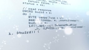 Animation of computer and scientific data processing on white background. computers, science and technology concept digitally generated video. - Powered by Shutterstock - Get 15% off with code: PIKWIZARD15