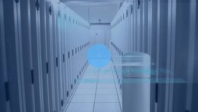 Animation of network of media icons exchanging data over computer server room. Global communication, business, data and digital interface concept digitally generated video. - Powered by Shutterstock - Get 15% off with code: PIKWIZARD15