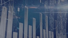 Animation of network of profile icons and statistical data processing against purple digital wave. Global networking and business data technology concept - Powered by Shutterstock - Get 15% off with code: PIKWIZARD15