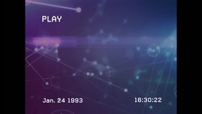 Animation of screen with glitch over connections on navy background. global connections, technology and digital interface concept digitally generated video. - Powered by Shutterstock - Get 15% off with code: PIKWIZARD15