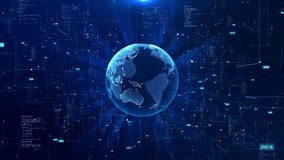 Futuristic Global network map. technology tech. planet Earth. world network connection. Worldwide business Globe, business Blockchain technology database cryptocurrency. finance crypto currency web - Powered by Shutterstock - Get 15% off with code: PIKWIZARD15