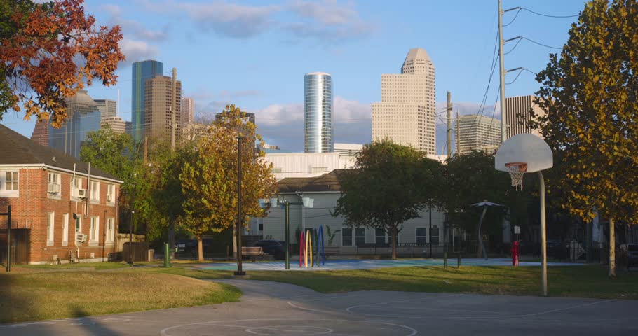 View of Downtown Houston Skyline from Historic Freedmen’s Town Park