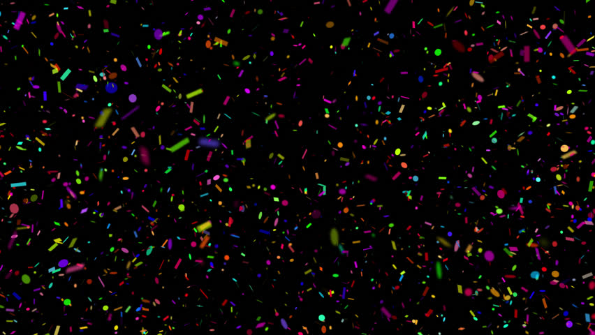 Confetti animation, perfect for celebration, festival, birthday, New Year, wedding, holiday, anniversary, event, festive video projects. Includes transparent on Alpha Channel ProRes 4444.