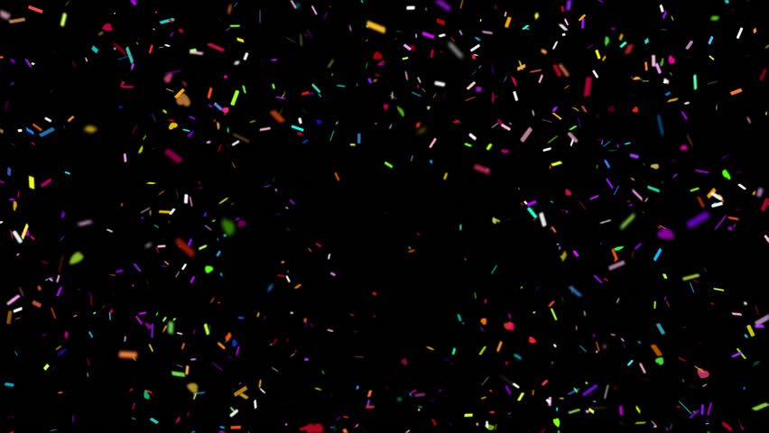 Confetti animation, perfect for celebration, festival, birthday, New Year, wedding, holiday, anniversary, event, festive video projects. Includes transparent on Alpha Channel ProRes 4444.