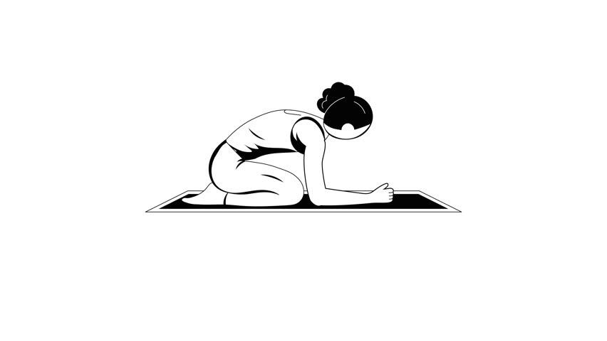 Yoga and Exertion Hand Drawn Illustrations