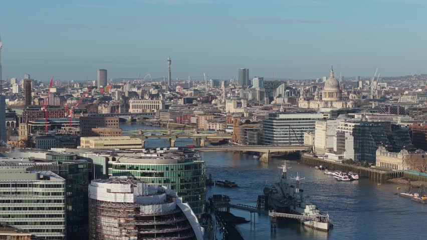 Aerial view of London