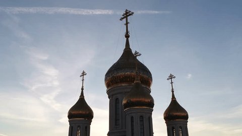Drone Orbiting Sretensky Monastery Moscow