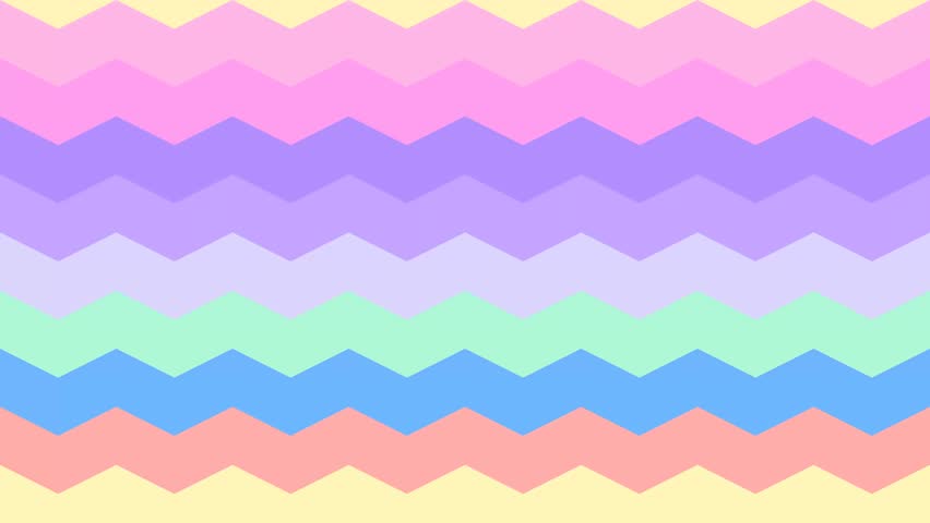 Geometric Pastel Chevron Zigzag 4K Seamless Loop