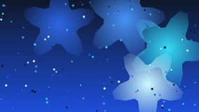 Glowing stars of different colors in a dark blue sky radiate beauty. Ideal for celestial backgrounds, fantasy designs, or mystical themes. - Powered by Shutterstock - Get 15% off with code: PIKWIZARD15