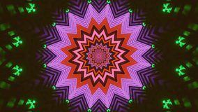 A mesmerizing kaleidoscope pattern featuring vibrant pink and orange hues with dynamic geometric shapes, perfect for adding a touch of modern artistry and visual interest to any project. - Powered by Shutterstock - Get 15% off with code: PIKWIZARD15