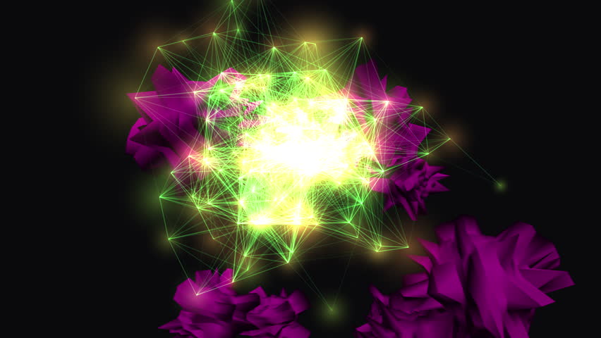 High-magnification microscopic view of spiky viral pathogens trapped in viscous bio-slime. Abstract medical visualization of infection and coagulation with seamless looping motion.