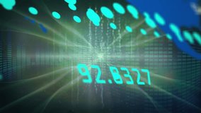 Animation of data processing and world map against music equalizer and binary coding. Computer interface and business technology concept - Powered by Shutterstock - Get 15% off with code: PIKWIZARD15