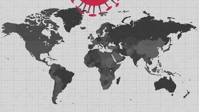 Animation of virus cells over world map. Global pandemic and digital interface concept digitally generated video. - Powered by Shutterstock - Get 15% off with code: PIKWIZARD15
