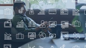 Mathematical equations floating against caucasian girl using mathematical scientists. Global learning science data processing technology and connection concept digitally generated video. - Powered by Shutterstock - Get 15% off with code: PIKWIZARD15