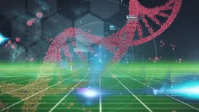 Animation of data processing over networks of connections. Global research technology digital data and security concept digitally generated video. - Powered by Shutterstock - Get 15% off with code: PIKWIZARD15