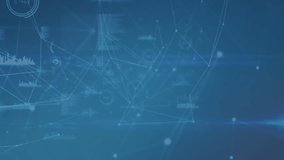 Animation of network of connections over data processing. Global connections technology and digital interface concept digitally generated video. - Powered by Shutterstock - Get 15% off with code: PIKWIZARD15