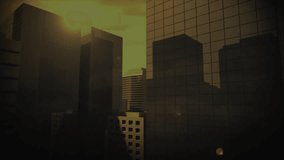 Animation of scope and data processing over cityscape. Global networks, business, finance and data processing concept digitally generated video. - Powered by Shutterstock - Get 15% off with code: PIKWIZARD15