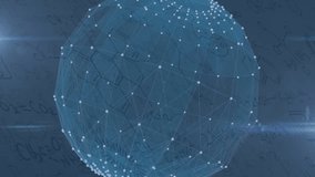 Animation of clock moving over purple shapes, connections and globe on navy background. global connections, technology and digital interface concept digitally generated video. - Powered by Shutterstock - Get 15% off with code: PIKWIZARD15