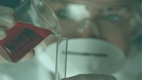 Animation of moving clock over caucasian female scientist. Global science, computing and digital interface concept digitally generated video. - Powered by Shutterstock - Get 15% off with code: PIKWIZARD15