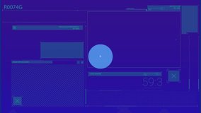 Network of digital icons against network of digital icons against blue background. Global connections data processing and digital interface concept digitally generated video. - Powered by Shutterstock - Get 15% off with code: PIKWIZARD15