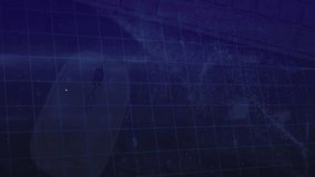 Animation of clock moving fast and data processing on screen. Global communication and data security concept digitally generated video. - Powered by Shutterstock - Get 15% off with code: PIKWIZARD15