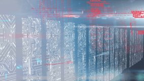 Animation of data processing over shapes. global technology, connections and digital interface concept digitally generated video. - Powered by Shutterstock - Get 15% off with code: PIKWIZARD15