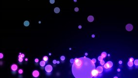 Animation of neon purple start text banner over blue glowing spots falling against black background. Social media networking and business technology concept - Powered by Shutterstock - Get 15% off with code: PIKWIZARD15