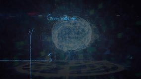 Animation of human brain and mathematical data processing. Science, research, learning, computing and data processing concept digitally generated video. - Powered by Shutterstock - Get 15% off with code: PIKWIZARD15