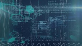 Animation of light trails and data processing over black background. global technology, data processing and digital interface concept digitally generated video. - Powered by Shutterstock - Get 15% off with code: PIKWIZARD15